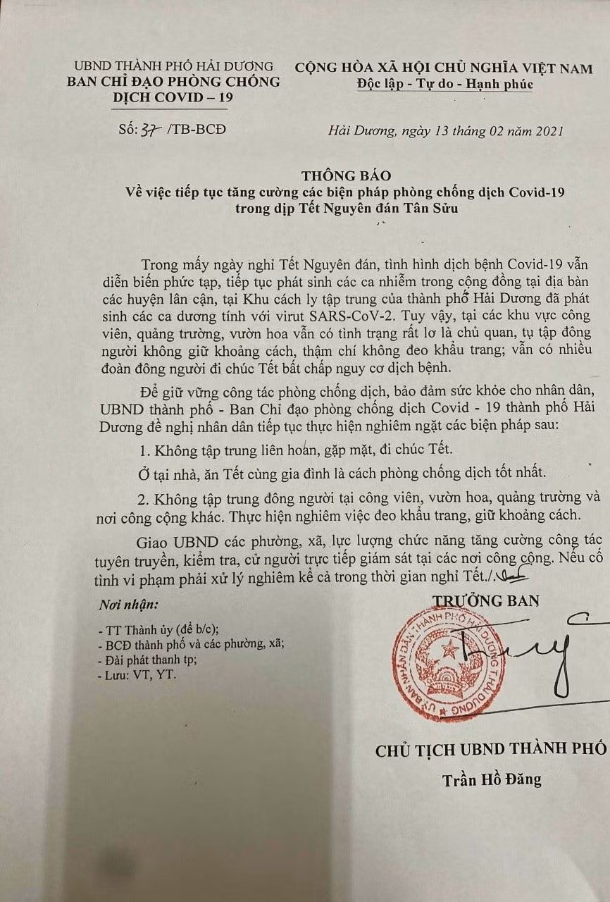 Tap trung dong nguoi, lo la phong COVID-19: Chu tich TP Hai Duong chi dao khan-Hinh-2