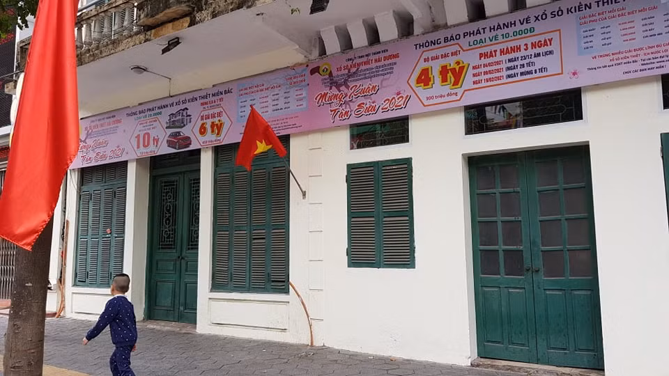 Công ty xổ số kiến thiết Hải Dương cũng phải tạm nghỉ.