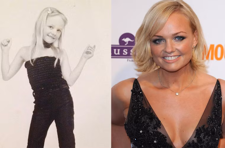 Emma Bunton, cựu thành viên nhóm Spice Girls từ nhỏ đã là một cô bé tóc vàng xinh xắn và yêu thích biểu diễn. So với bây giờ, ảnh hiếm thời thơ ấu của sao này không khác là mấy.