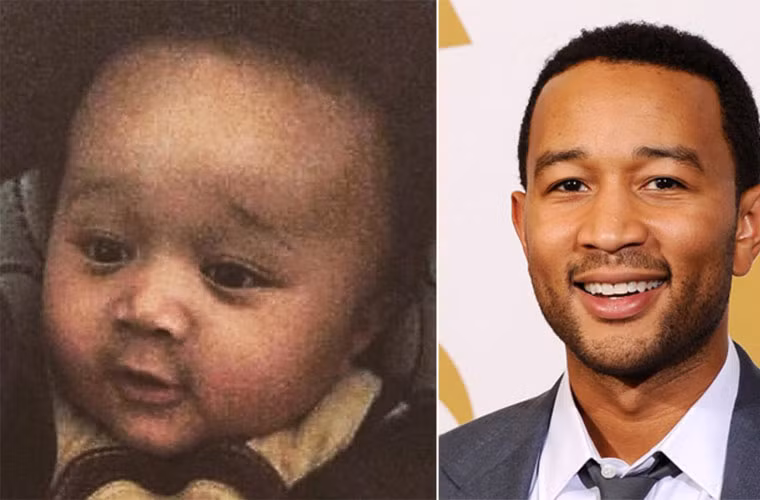 Nam ca sĩ người Mỹ John Legend lúc nhỏ là một cậu bé có khuôn mặt tròn rất đáng yêu.