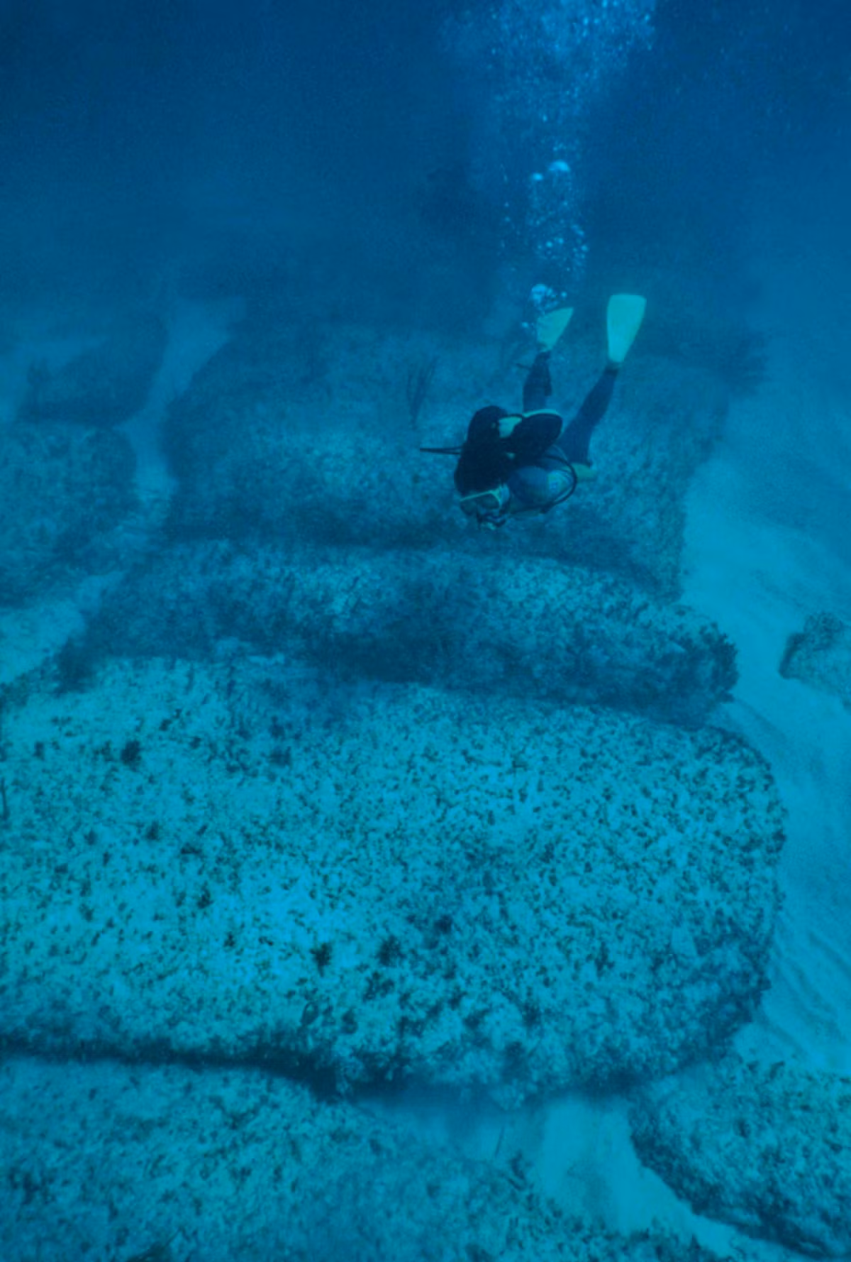 Một quan điểm khác cho rằng đó có thể là tàn tích của thành phố Atlantis huyền thoại mà chúng ta đang tìm kiếm. Tuy nhiên cũng có giả thuyết suy đoán con đường Bimini có thể là kiệt tác của tự nhiên chứ không phải do con người làm ra.