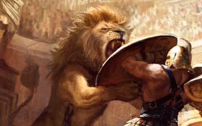 Spartacus là võ sĩ giác đấu nổi tiếng La Mã xuất thân ở Thracia. Ông từng phục vụ trong quân đội La Mã trước khi bị bán làm nô lệ rồi được đào tạo ở Capua để trở thành võ sĩ giác đấu. Sau nhiều năm đổ mồ hôi, máu và nước mắt trên đấu trường, năm 70 trước Công nguyên, Spartacus cùng với hơn 70 đấu sĩ bỏ trốn và ẩn náu trên núi Vesuvius.