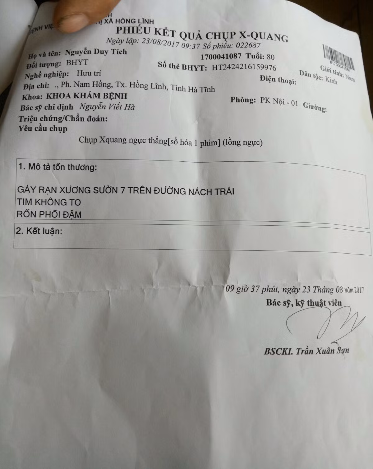 Cụ ông gãy xương sườn được chẩn đoán loãng xương sau... mãn kinh - Hình 2 Cu ong gay xuong suon duoc chan doan loang xuong sau... man kinh-Hinh-2