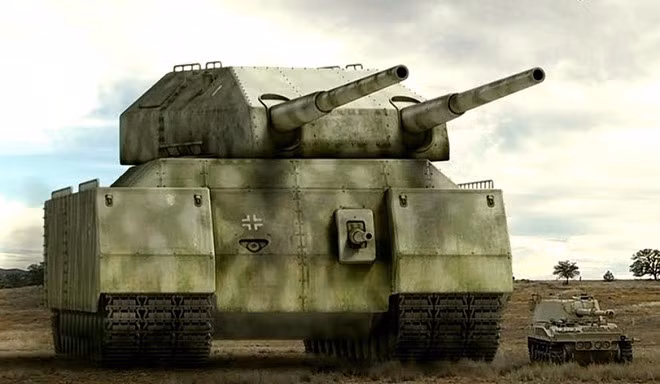 Hoàn thiện vào cuối năm 1944, Panzer VIII Maus là cỗ xe tăng lớn nhất con người từng chế tạo. Nó nặng khoảng 188 tấn, được trang bị nhiều loại vũ khí nằm quanh thân. Mặc dù được thiết kế có khả năng di chuyển 20 km/h nhưng trên thực tế vận tốc cực đại mà nó có thể đạt là 13 km/h.