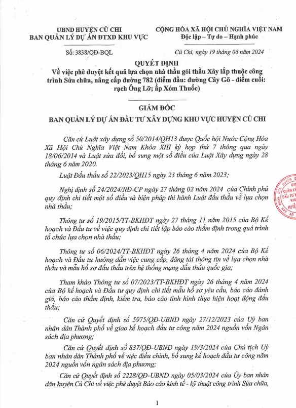 TP HCM: Mot thang Cty Nghia Phat trung 7 goi xay lap tai Cu Chi