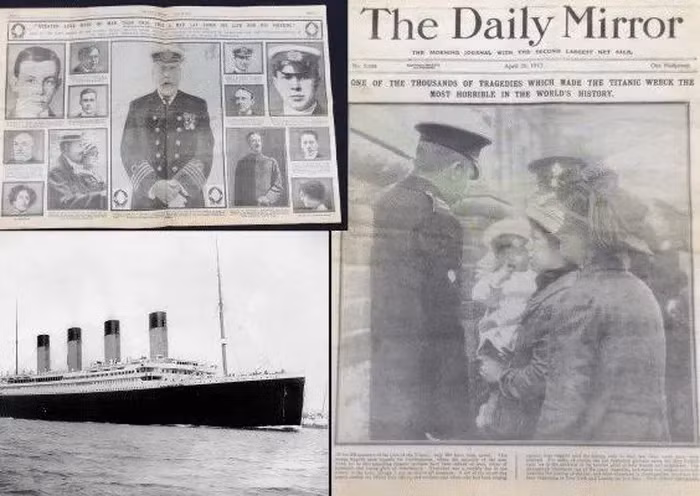 Một tờ báo 112 năm tuổi viết về thảm kịch đắm tàu Titanic, xảy ra vào tháng 4/1912 và khiến hơn 1.500 người thiệt mạng, đã được tìm thấy sau chiếc tủ quần áo. Trang nhất của tờ báo mô tả cảnh tượng đau lòng của các gia đình tại Southampton chờ đợi danh sách người sống sót. Tờ báo này được phát hiện trong quá trình dọn dẹp một ngôi nhà ở Lichfield, Anh, và đã được bán với giá 34 bảng Anh.