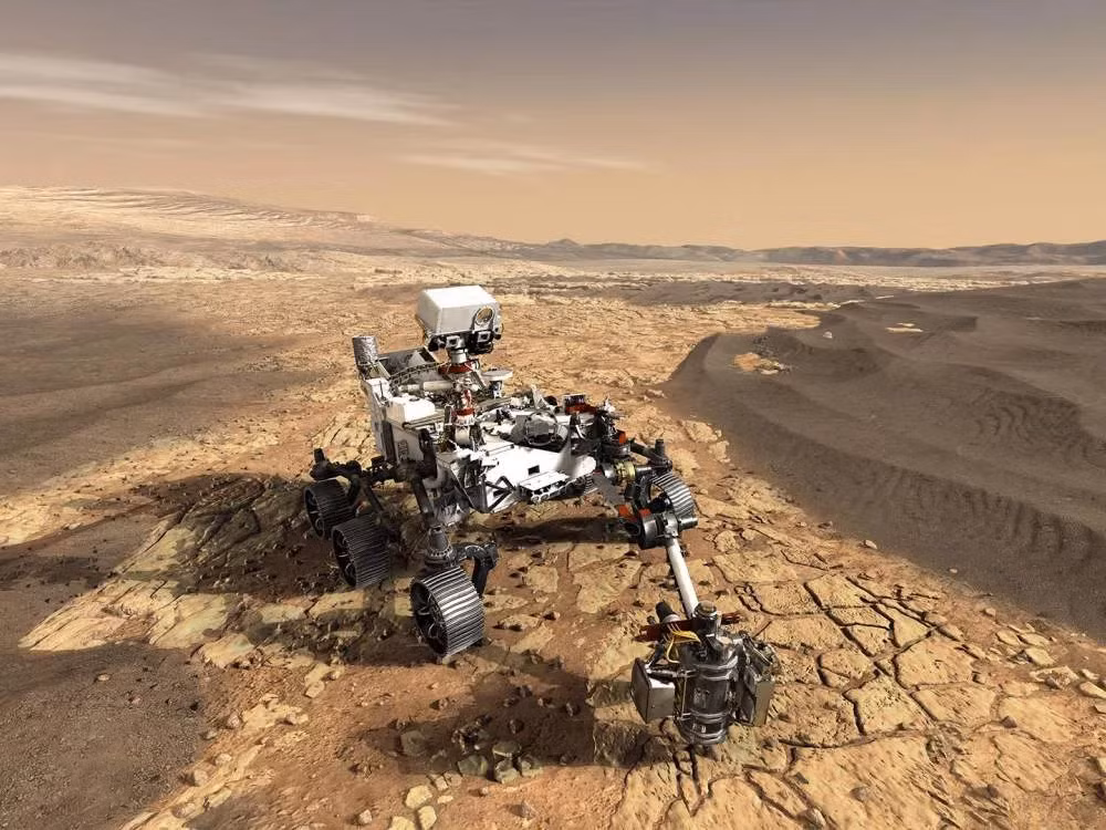 NASA đã gửi tàu thăm dò Perseverance lên Sao Hỏa với mục tiêu tìm kiếm dấu hiệu của sự sống vi sinh vật trong quá khứ. (Ảnh:Smithsonian Magazine)