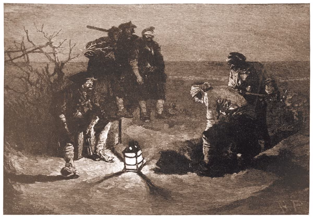 2. Kho báu của Blackbeard: Edward Teach, hay còn được biết đến với tên gọi Blackbeard, là một trong những tên cướp biển khét tiếng nhất lịch sử. Truyền thuyết kể rằng Blackbeard đã chôn giấu kho báu của mình tại một nơi bí mật trước khi bị giết vào năm 1718. (Ảnh: Coastal Review)