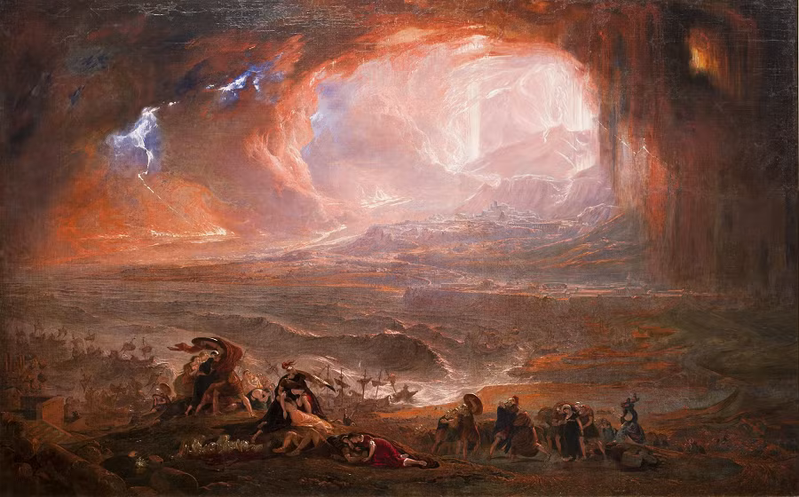 1. Dấu hiệu cảnh báo: Pompeii, từng là một thành phố cảng sầm uất bên bờ Vịnh Naples, đã bị chôn vùi dưới lớp tro bụi và đá núi lửa sau vụ phun trào của núi Vesuvius vào năm 79 sau Công nguyên. Trước khi vụ phun trào xảy ra, có nhiều dấu hiệu như động đất nhỏ và khí thoát ra từ đỉnh núi, nhưng người dân vẫn không di tản. Lý do có thể do họ thiếu kiến thức về núi lửa và không muốn rời bỏ thành phố thịnh vượng này. (Ảnh: Wikipedia)