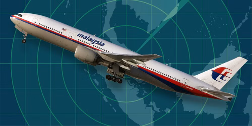 Chuyến bay MH370 biến mất không để lại bất kỳ dấu vết nào trên hành trình từ Kuala Lumpur đến Bắc Kinh. Đây trở thành một trong những bí ẩn hàng không lớn nhất thế giới. (Ảnh: Báo Thừa Thiên Huế)