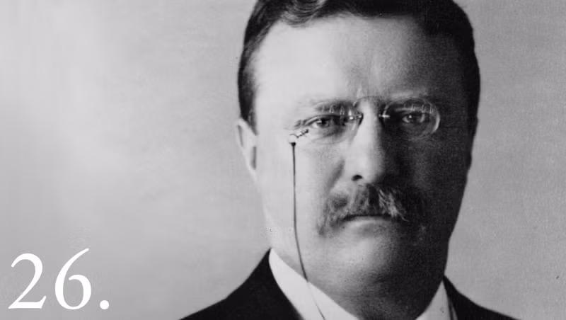 Tổng thống Theodore Roosevelt (1858-1919) còn được biết đến với tên gọi Theodore "Teddy" Roosevelt hay "Teddy Bears" bởi ông đã từ chối việc giết một chú gấu.