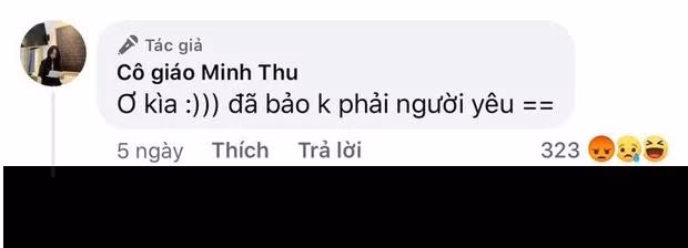 Sau đó, cô giáo Minh Thu đã lên mạng đính chính, được biết đây là bức ảnh do Minh Thu đăng từ 5 ngày trước.