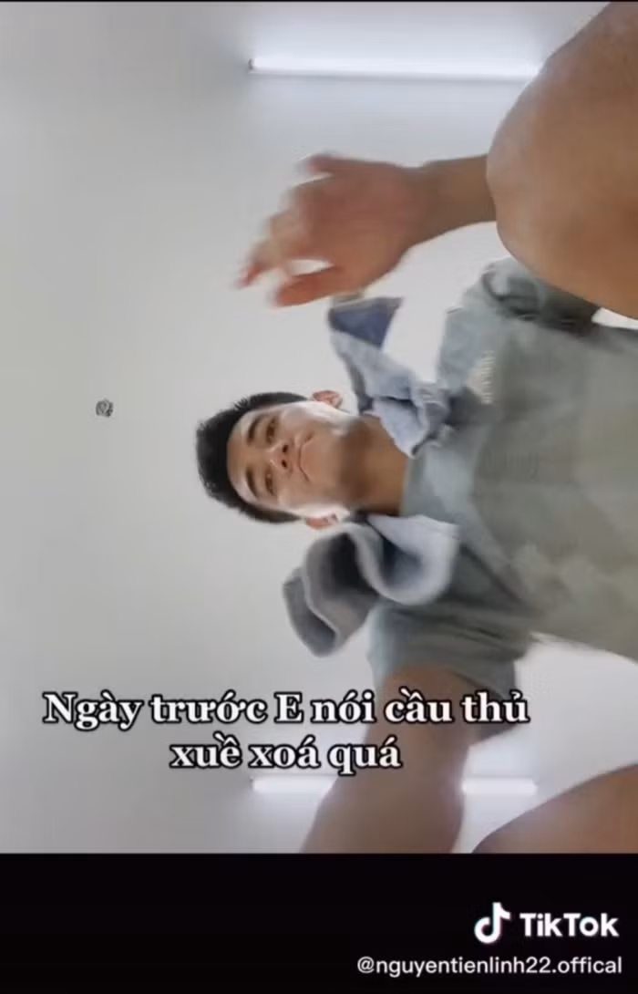 Mới đây, Tiến Linh gây chú ý khi đăng tải một clip ngắn trên TikTok ghi lại khoảng khắc “biến hình” cực ngầu.