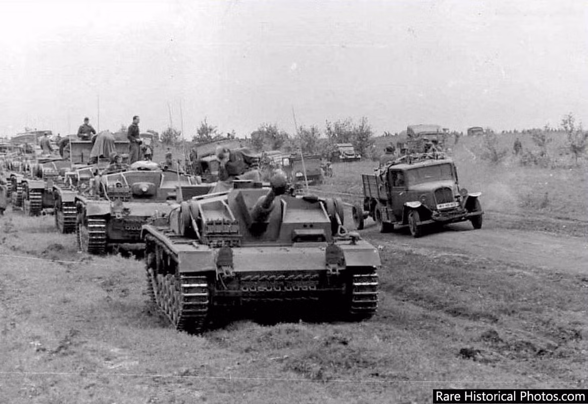 Đức quốc xã đã triển khai 3 sư đoàn bộ binh và 2 sư đoàn xe tăng. Đội quân của Hitler còn triển khai lực lượng pháo binh và không quân với quy mô lớn.