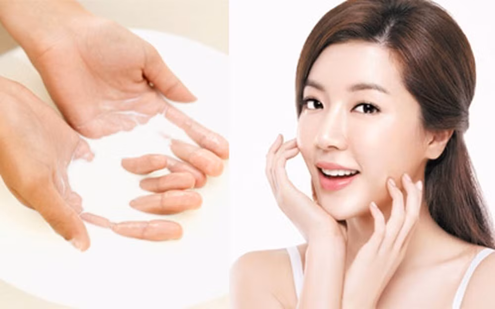 Rửa mặt bằng nước vo gạo: Phụ nữ Nhật thường ngâm một nắm gạo với nước, dùng nước gạo này để rửa mặt giúp làm sáng và sạch sâu. Mẹo làm đẹp này có công dụng làm sạch và mềm da, ngăn ngừa lão hóa da, chống nắng, dưỡng sâu cũng như ngăn ngừa việc hình thành các nếp nhăn.