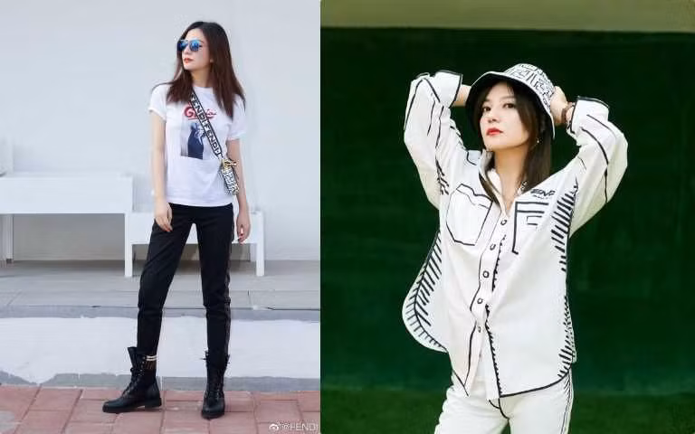 Trước đó, Triệu Vy cũng nhiều lần quảng cáo cho các sản phẩm của nhà mốt Fendi. Ảnh: Internet.