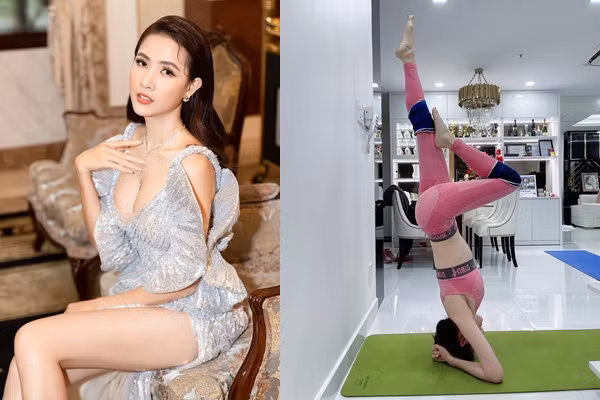 Hoa hậu Phan Thị Mơ sở hữu số đo 3 vòng ấn tượng: 90 - 57- 100cm cùng chiều cao 1,74m. Thường ngày, cô nàng duy trì tập yoga với huấn luyện viên để giữ vóc dáng gợi cảm.