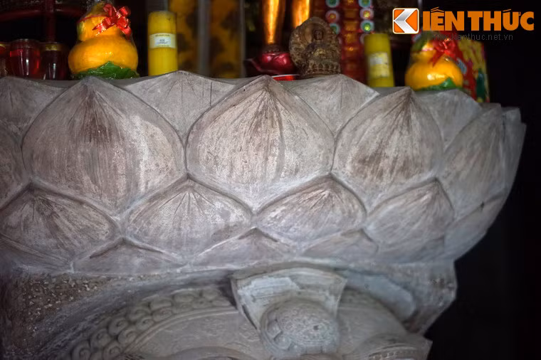 Cận cảnh đại sen phía trên Ông Sấm.