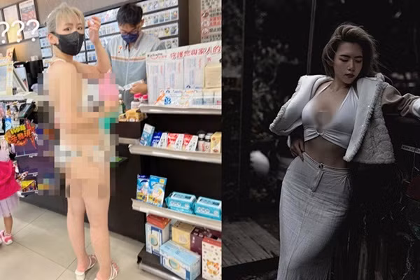 Mac bikini di sieu thi, nguoi dep Dai Loan hung “gach da”