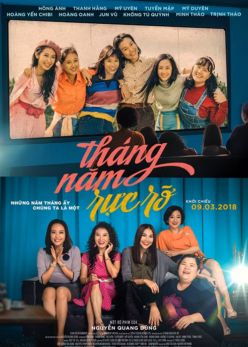 “Tháng năm rực rỡ” là phiên bản Việt của bộ phim đình đám xứ Hàn "Sunny" và được thực hiện bởi đạo diễn Nguyễn Quang Dũng. Ảnh: Zing