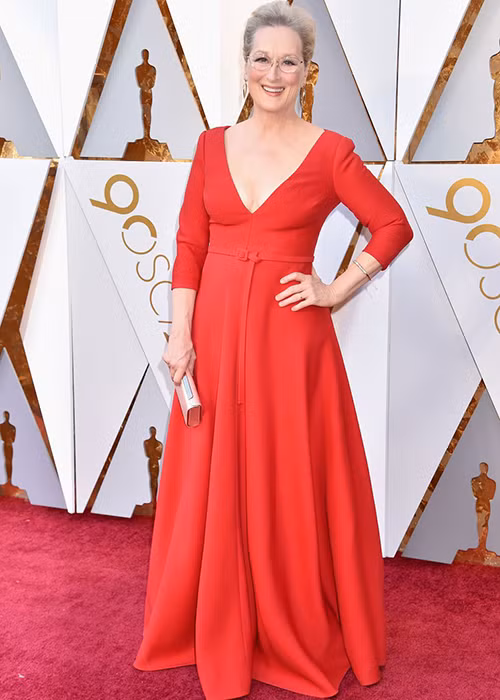 Meryl Streep diện đầm Dior tham gia lễ trao giải Oscar.