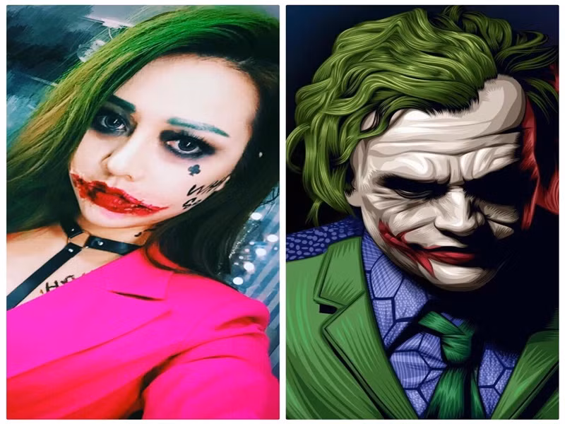 Tạo hình Joker của nữ ca sĩ cũng khiến fan phấn khích.