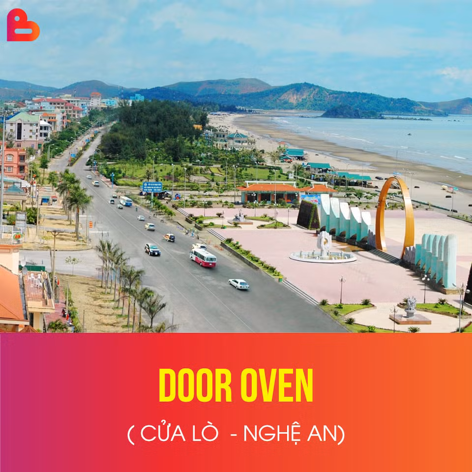 Biển Cửa Lò, Nghệ An được dịch là "Door Oven". Ảnh: Beatvn