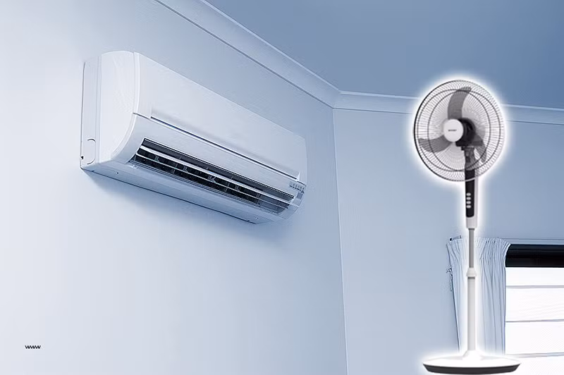 Dùng quạt thay thế khi nhiệt độ thấp: Vào những lúc mát mẻ như sáng sớm, đêm, bạn có thể thay thế điều hòa bằng quạt.