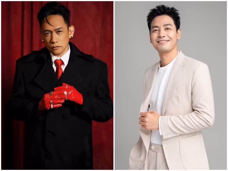 Mới đây, Tuấn Hưng thách Duy Mạnh cùng làm liveshow từ thiện cho bà con vùng lũ. Duy Mạnh (trái) đồng ý nếu như Tuấn Hưng ứng trước 3 tỷ để Duy Mạnh chuyển khoản luôn cho quỹ Mặt trận Tổ quốc Việt Nam. Sau đó, có một người đồng ý bỏ ra 3 tỷ làm liveshow cho Tuấn Hưng và Duy Mạnh. Mới nhất, Duy Mạnh muốn MC Phan Anh (phải) cùng tham gia liveshow từ thiện. Ảnh: FB Duy Mạnh, Phan Anh.