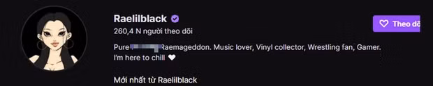 Vì vậy để thỏa mãn niềm đam mê này, RaeLilBlack đã quyết định tạo một kênh stream trên nền tảng Twitch và chơi các tựa game mình thích cùng với khán giả.