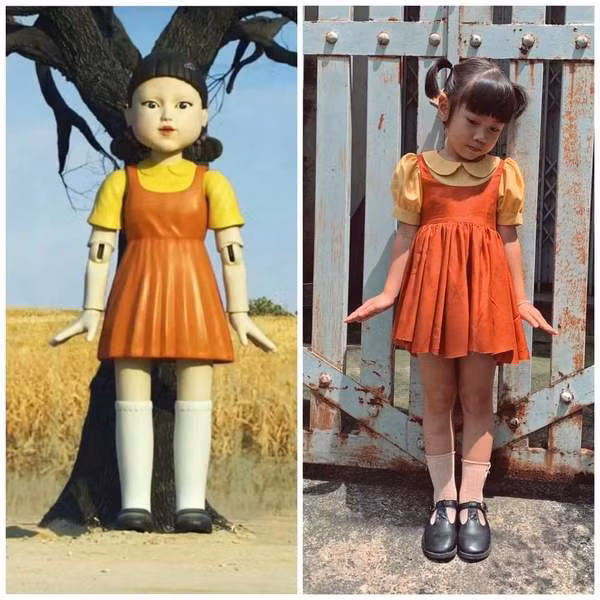 Mới đây trên mạng xã hội, phiên bản cosplay được đánh giá là trái ngược hẳn với bản gốc cũng gây ấn tượng mạnh. Thay vì ám ảnh như nguyên gốc thì màn "nhập vai" đời thực được đánh giá khá dễ thương khiến cộng đồng mạng xuýt xoa, hết lời khen ngợi.