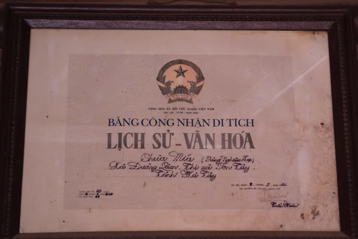Hệ thống tượng Phật cùng quần thể kiến trúc độc đáo đã làm nên những giá trị nghệ thuật, văn hóa - lịch sử đặc biệt của chùa Mía. Bởi thế, chùa Mía đã được xếp hạng là Di tích kiến trúc nghệ thuật quốc gia năm 1964.