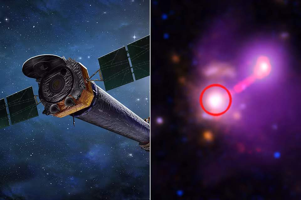 Môi trường của thiên hà được nghiên cứu thông qua dữ liệu từ Đài quan sát tia X Chandra của NASA, nơi xem xét bức xạ năng lượng cao đến từ các nguồn mạnh trong vũ trụ.