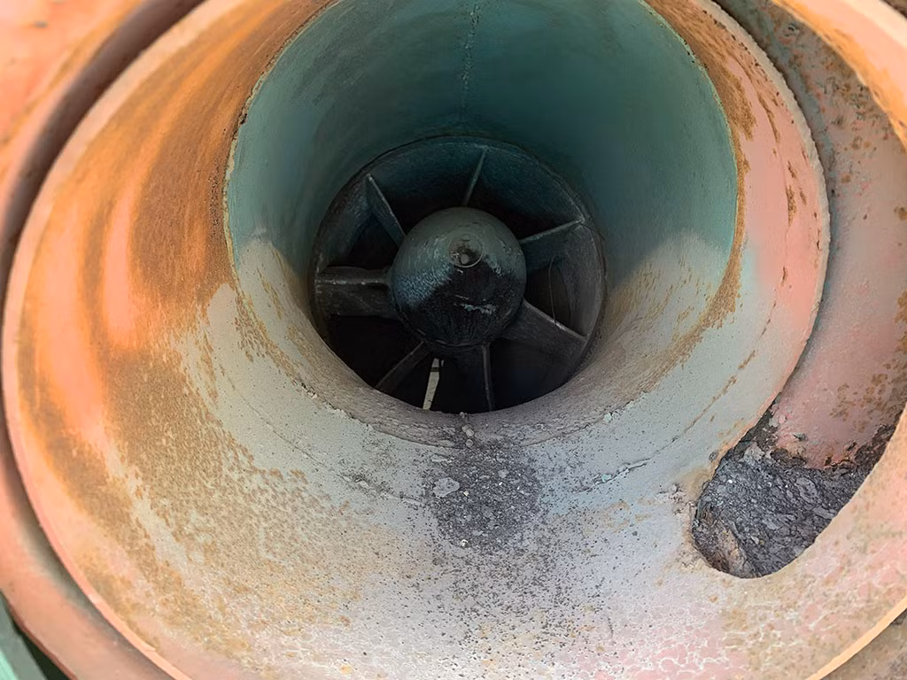 Cơ cấu bên trong hệ thống đẩy water-jet của K63-85.