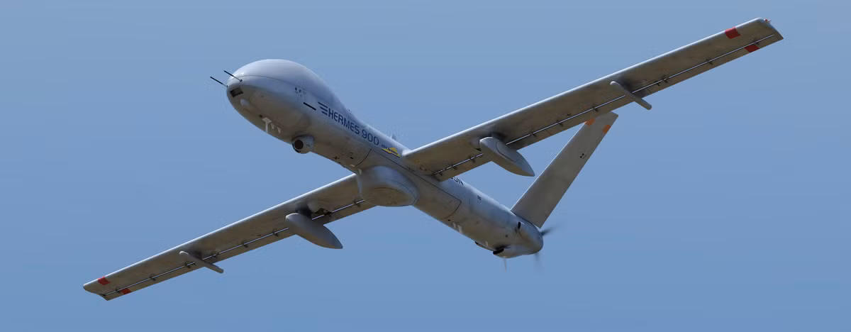Công ty Elbit là tập đoàn vũ khí khổng lồ của Israel, chủ yếu chế tạo các thiết bị điện tử như radar, máy bay cảnh báo sớm, trong đó có loại Felcon; ngoài ra Elbit còn là đối tác quan trọng của Công ty Raphael cũng của Israel trong chế tạo tên lửa không đối không và không đối đất tiên tiến. Ảnh: UAV Hermes 900 nổi tiếng của Elbit - Nguồn: Elbitsystems