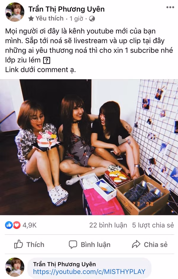 Khi xảy ra sự cố, nhiều đồng nghiệp của cô nàng như Linh Ngọc Đàm, Uyên Pu,... đã lên tiếng ủng hộ và giúp đỡ MisThy vượt qua thời gian khó khăn.