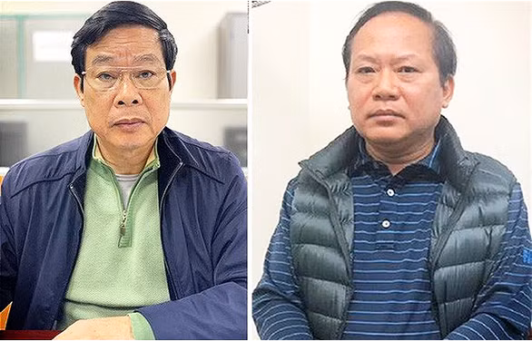 2 Cựu bộ trưởng Bộ Thông tin - truyền thông nhận hối lộ hàng triệu USD: Ông Nguyễn Bắc Son - cựu bộ trưởng Bộ Thông tin - truyền thông và ông Trương Minh Tuấn - cựu bộ trưởng Bộ Thông tin - truyền thông vì những sai phạm liên quan đến thương vụ mua bán AVG về hai tội danh "vi phạm các quy định về quản lý đầu tư công gây hậu quả nghiêm trọng" và "nhận hối lộ".