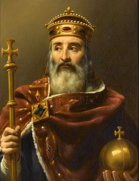 Charlemagne thống nhất Tây Âu thành một vương quốc duy nhất. Về sau, nó trở thành đế chế La Mã Thần thánh tồn tại trong khoảng 1.000 năm