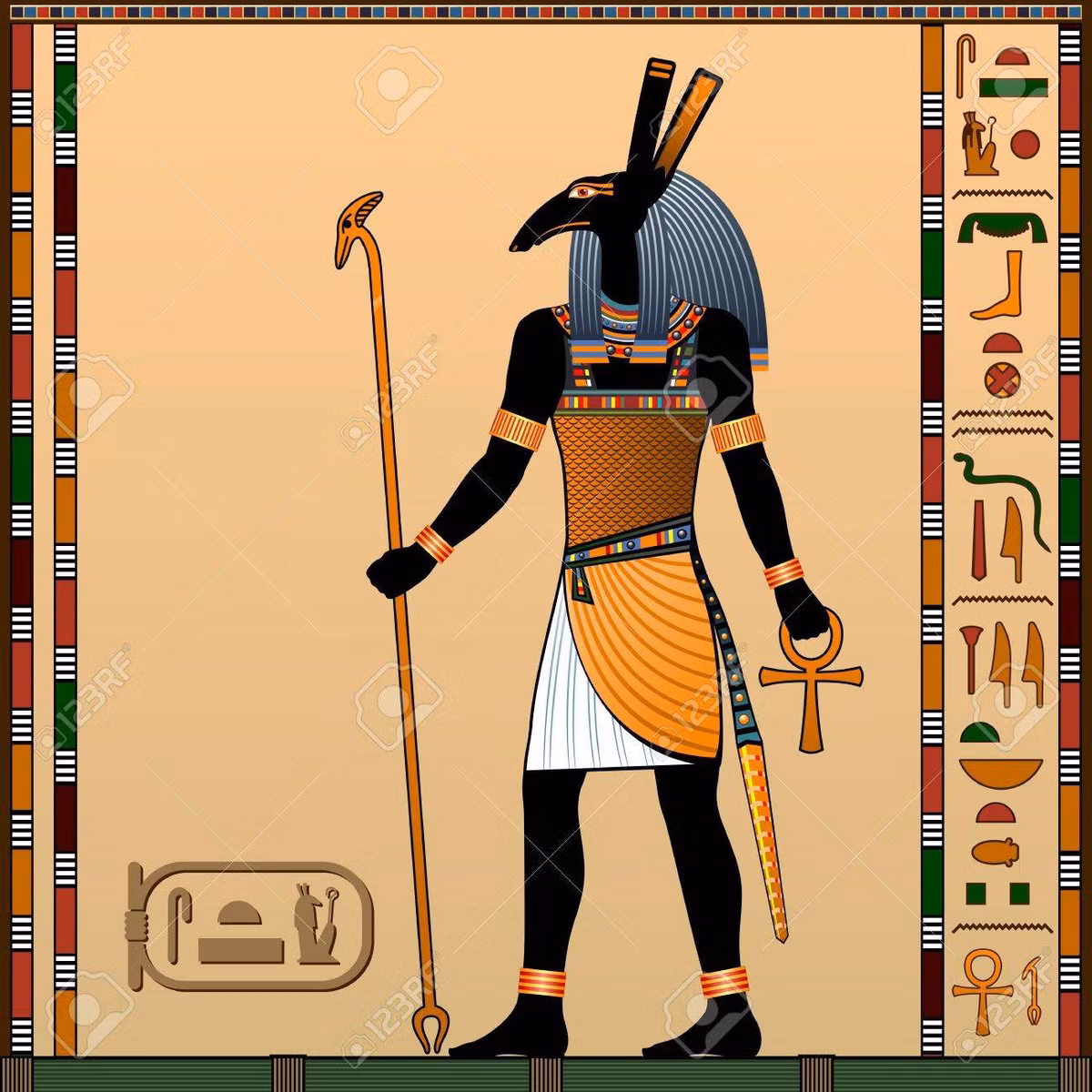 Tất cả các vị thần đều không biết rằng chiếc hòm chỉ phù hợp với thần Osiris. Theo đó, ngay khi anh trai nằm vào bên trong hòm, Seth khóa chặt nắp hòm rồi dùng chì nóng chảy phủ khắp chiếc hòm. Sau cùng, vị thần này vứt chiếc hòm có người anh Osiris xuống sông Nile.