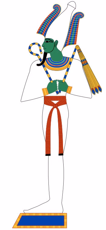 Osiris là con trai cả của vợ chồng thần Geb. Vị thần này cai trị Ai Cập và có cuộc sống hôn nhân hạnh phúc với người em gái - nữ thần Isis.