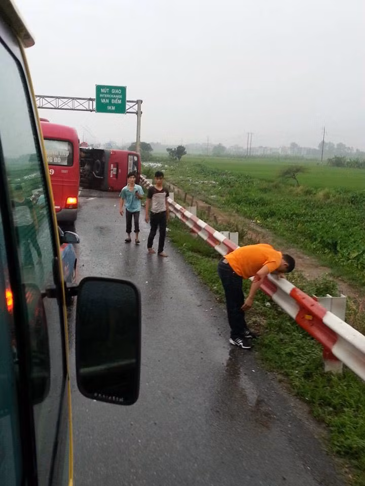Hiện trường vụ tai nạn.