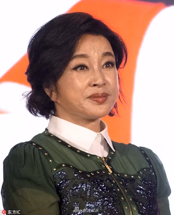 Một bức ảnh chụp gần mặt Lưu Hiểu Khánh trong một dịp đi dự sự kiện lộ rõ những nếp nhăn, vết nám dù bà đã trang điểm rất kỹ.