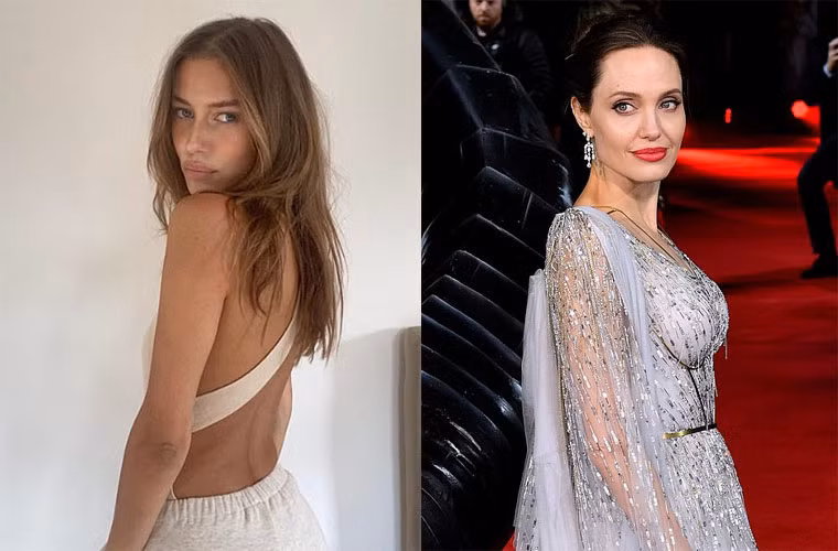 Nicole được cho là có nhiều nét giống với Angelina Jolie, vợ cũ của Brad Pitt.