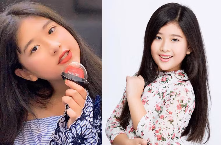 Nhìn Bí Ngô nhiều người lại liên tưởng tới nghệ sĩ Hồng Vân lúc trẻ. Nhưng nhìn kỹ thì bé là tổng hòa những nét đẹp cả của bố Tuấn Anh và mẹ Hồng Vân.