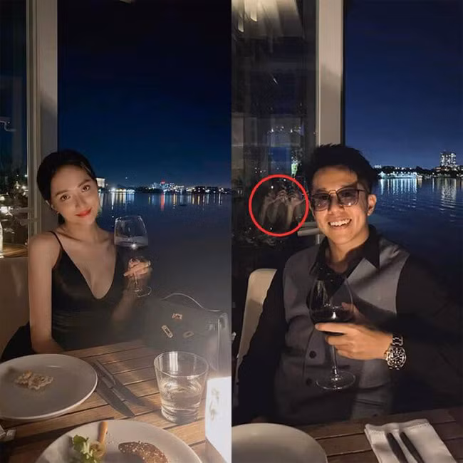 Cư dân mạng phát hiện ra bức ảnh mà Hương Giang đăng trên trang cá nhân có nhiều chi tiết giống với bức ảnh mà Matt Liu chụp, nhất là hình của người chụp ảnh in vào tấm kính có nét tương đồng với Hương Giang.