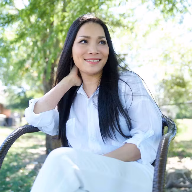 Mọi người đã quen với hình ảnh nữ ca sĩ dịu dàng, đằm thắm, giản dị nhưng lại vô cùng quyến rũ.