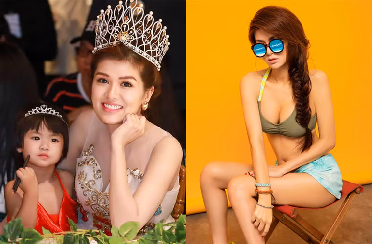  Hoa hậu Oanh Yến nổi tiếng không chỉ vì vẻ đẹp mà còn vì có nhiều con và sinh liên tiếp. Hơn nữa, dù sinh liền tù tì, nhưng vóc dáng của cô lại rất nóng bỏng và nhanh hồi lại sau mỗi lần sinh nở.