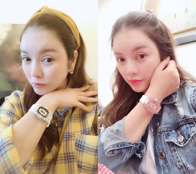 Hai trong số 3 chiếc đồng hồ tiền tỷ của Richard Mille với tổng trị giá là 100 tỷ đồng/3 cái.