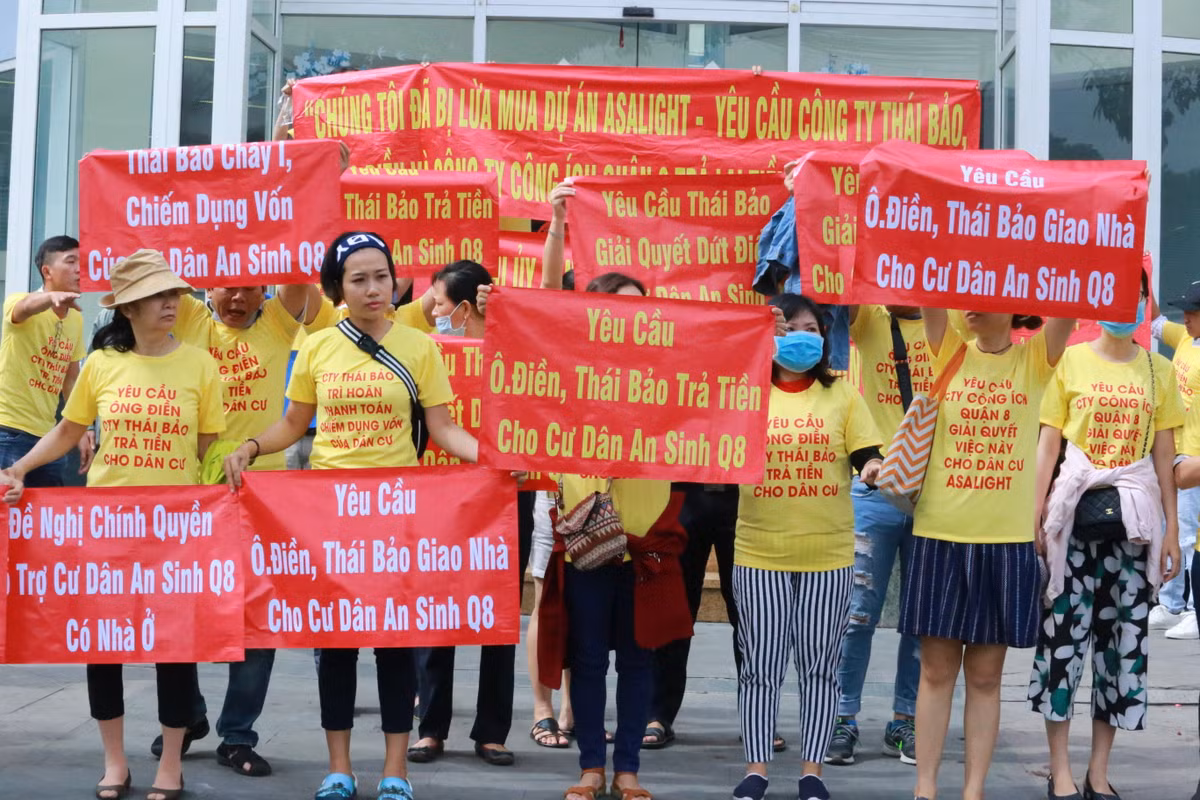 Dự án Asa Light của Công ty Thái Bảo phát triển bị ngưng trệ, người mua "khốn khổ" Du an Asa Light cua Cong ty Thai Bao phat trien bi ngung tre, nguoi mua