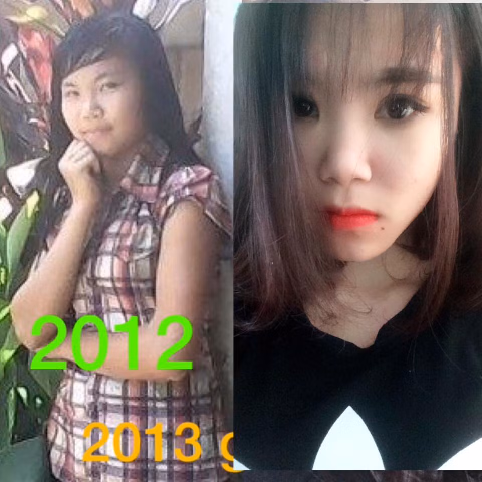 Cô bạn này cũng đã trở nên vô cùng xinh đẹp nhờ kỹ năng make up.